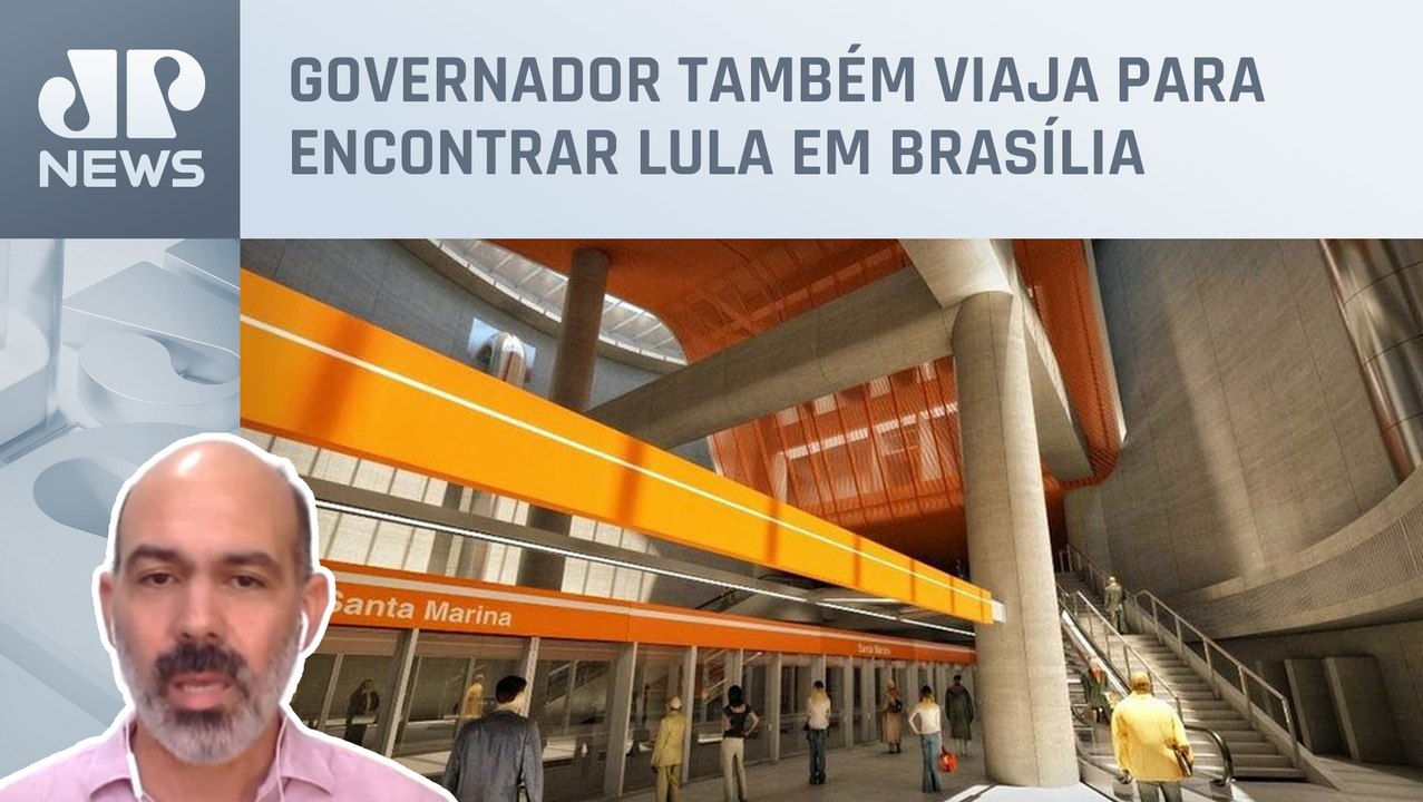 Tarcísio acompanha obra da Linha 6-Laranja do metrô em SP; Schelp analisa