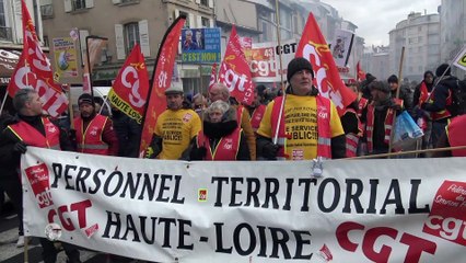 Retraite: Prise de parole de l'inter-syndicale lors de la manifestation du 19/01/23, Le Puy-en-Velay
