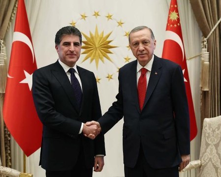 Cumhurbaşkanı Erdoğan, Irak Kürt Bölgesel Yönetimi Başkanı Barzani'yi kabul etti