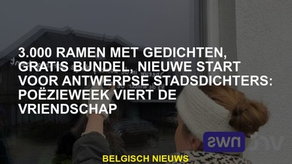 3.000 ramen met gedichten, gratis bundel, nieuwe start voor Antwerpen City Poets: Poetry Week viert