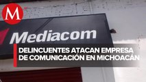 En Michoacán, atacan instalaciones de una empresa de comunicación tras presunta extorsión