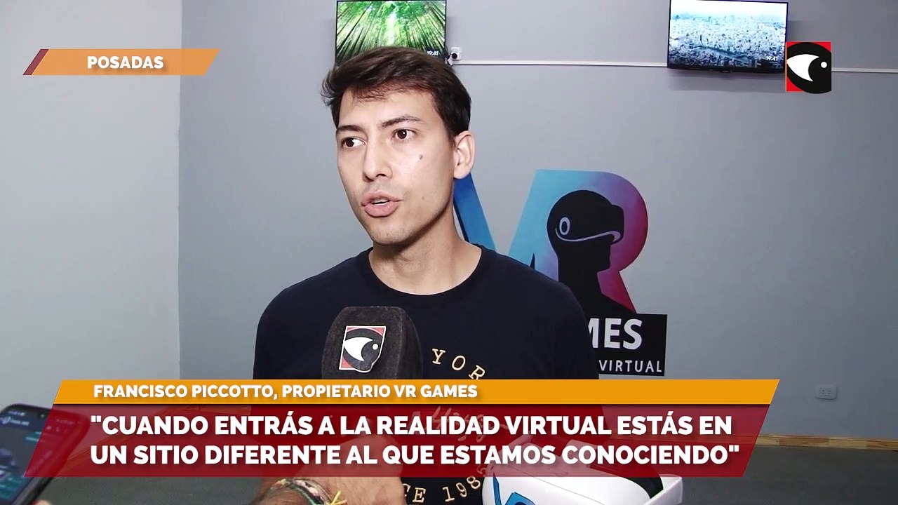 Cuando entrás a la realidad virtual estás en un sitio diferente al que estamos conociendo