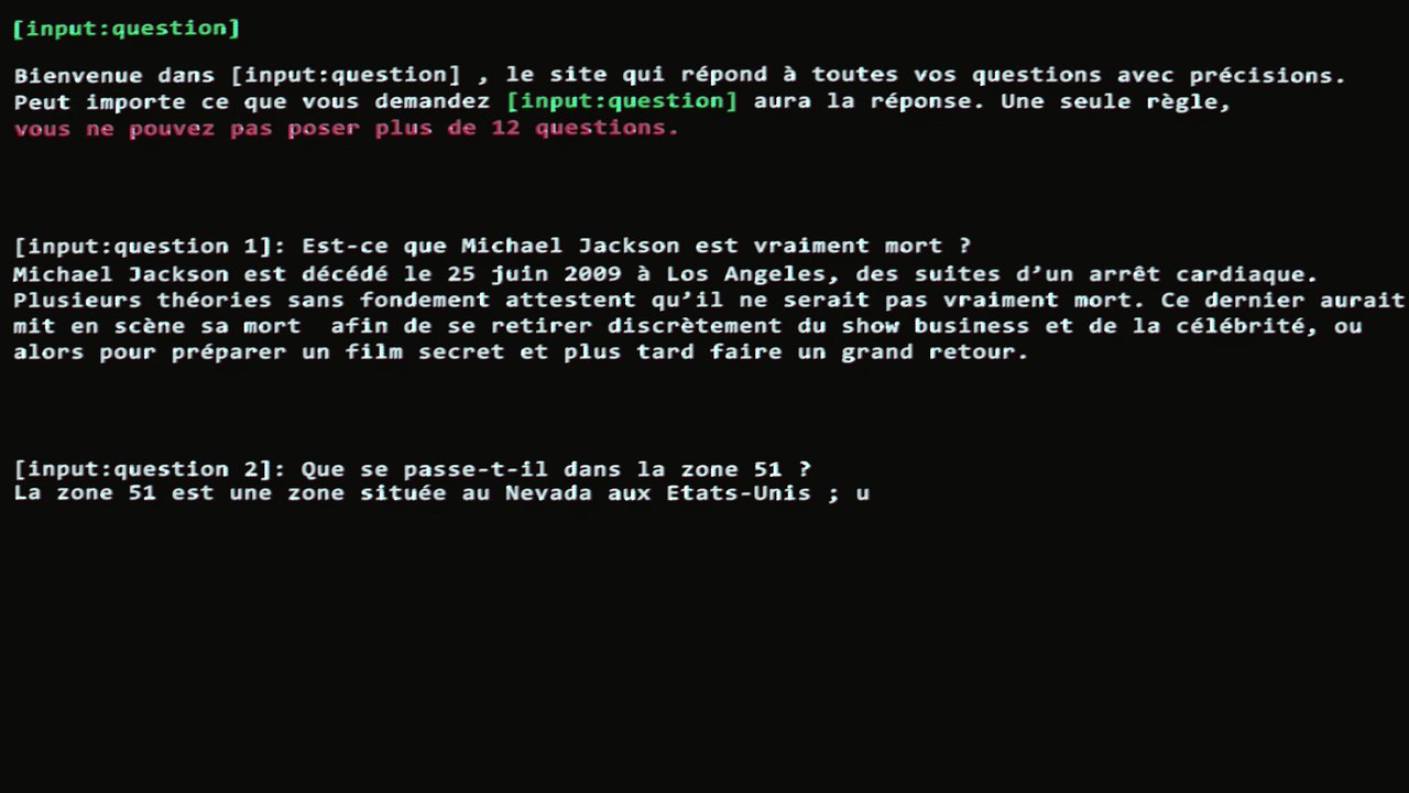 Input:Question