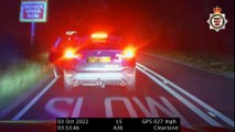 Dramatic police chase video captures high speed pursuit and arrest of fleeing burglars in woods