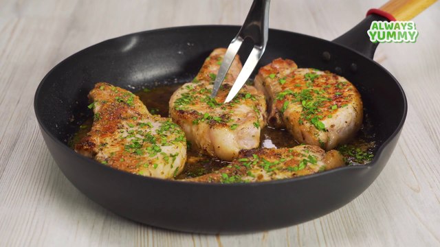 Glazed Pork Chops In Caramel Sauce | TENDER & JUICY Pork Loin Steak. Recipe by Always Yummy!