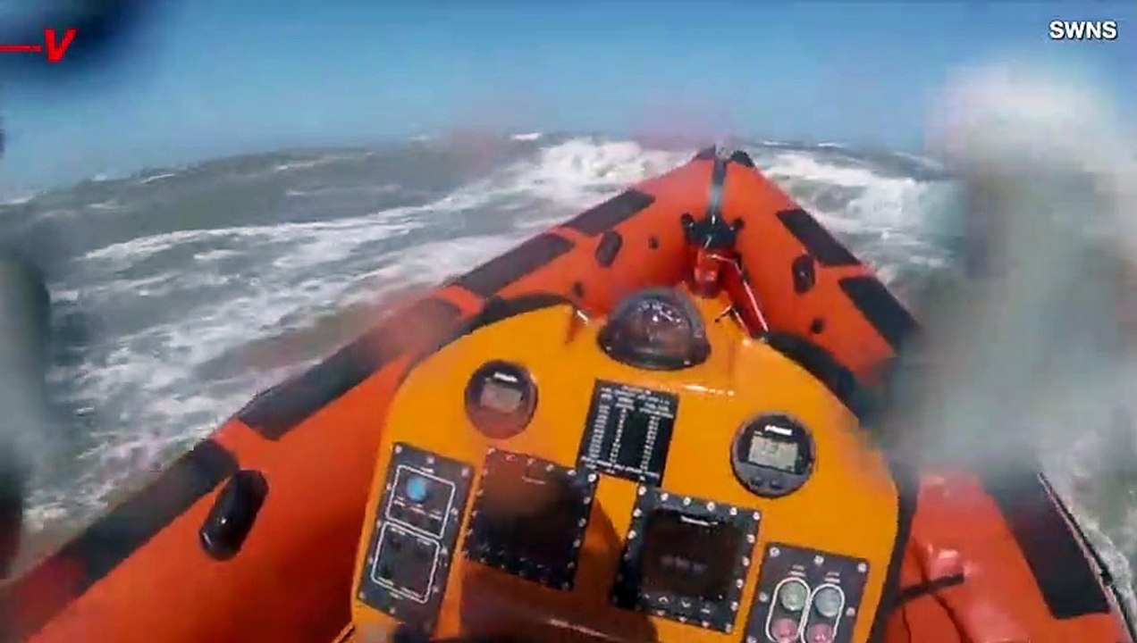 Man and His Dog Saved in Heroic Rescue After Being Swept Out to Sea
