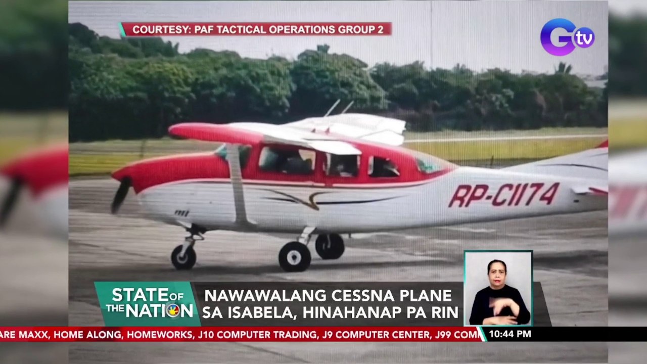 Nawawalang Cessna plane sa Isabela, hinahanap pa rin | SONA