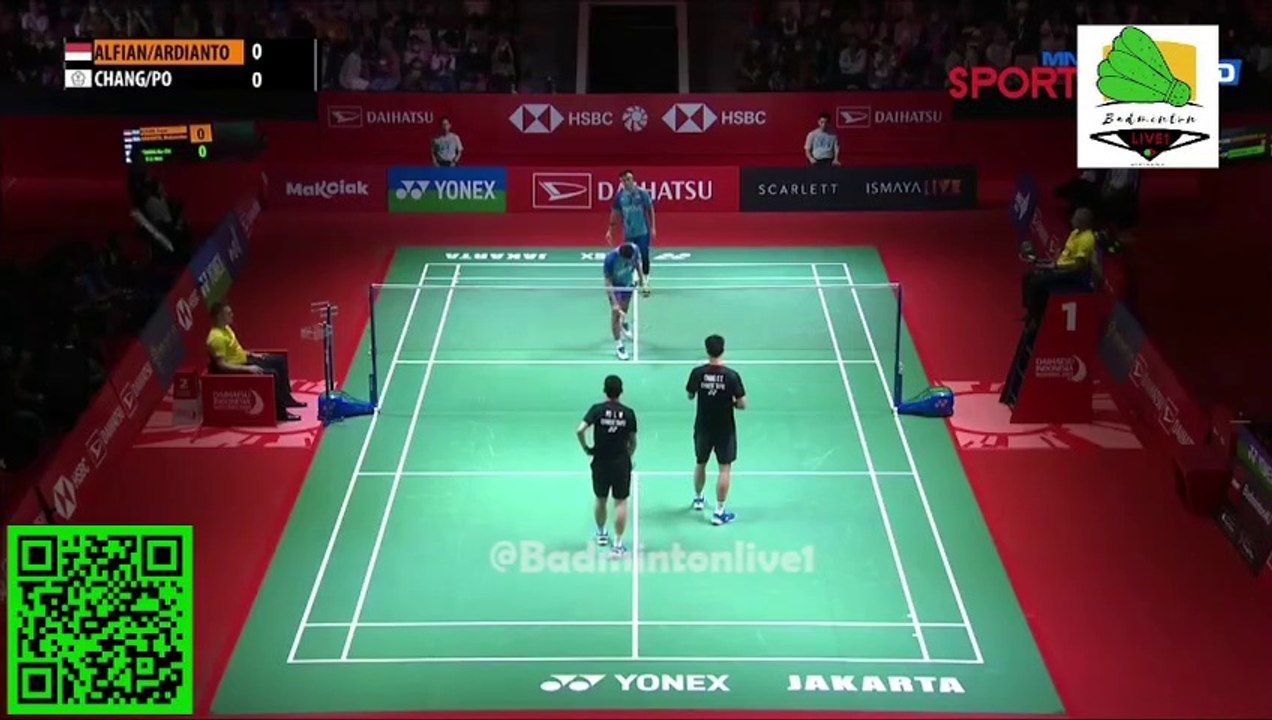 Fajar Alfian/Muhammad Rian Ardianto vs Chang Ko-Chi/Po Li-Wei | R16 | INDONESIA MASTERS 2023