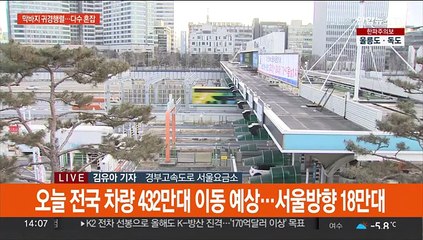 귀경길 다수 구간 혼잡…경부선 등 도로 정체