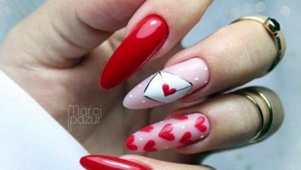 valentines day nails Designs