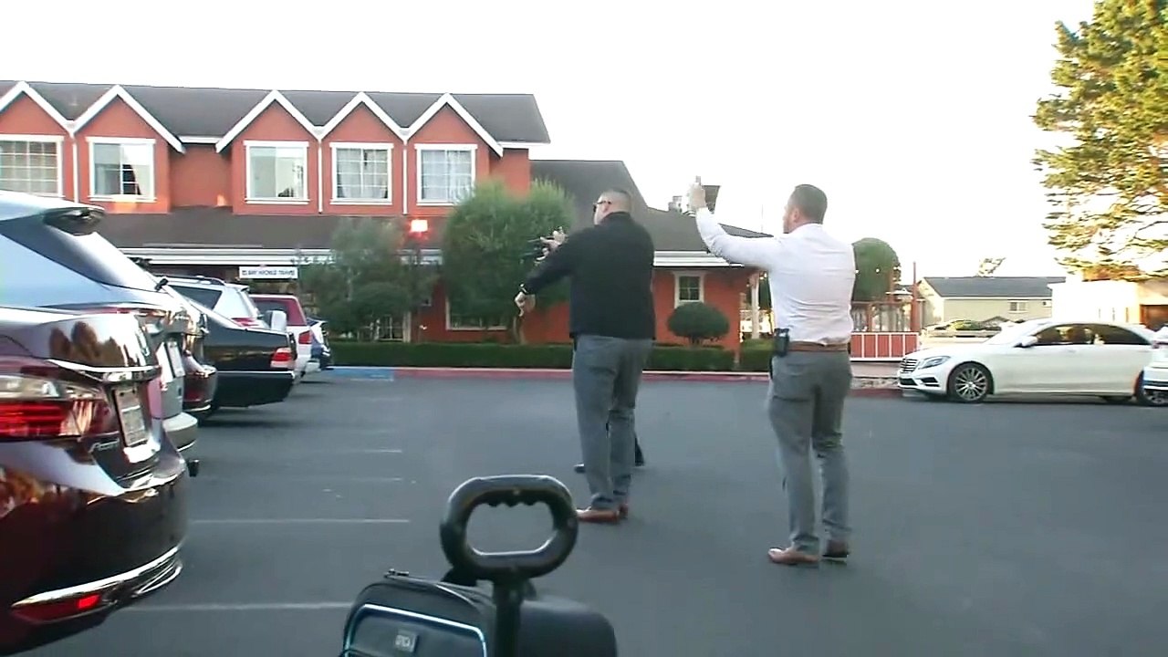 Moment police arrest suspect in deadly Half Moon Bay shootings