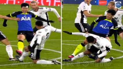 Son Heung-Min Escapes Red Card after Horror Tackle on Fulham' s Tete Fans Slam unbelievable Decision