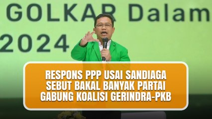 PPP Tanggapi Optimisme Sandiaga tentang Banyak Partai Bergabung ke Koalisi Gerindra-PKB 🤝