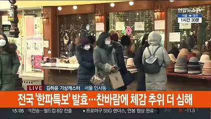 [날씨] 북극 한파에 전국 꽁꽁…호남·제주 대설특보