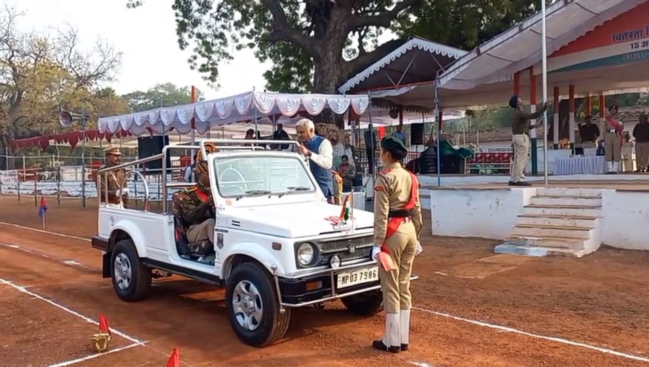 पुलिस परेड ग्राउंड में 26 जनवरी को होने वाली परेड कि आज फाइनल रिहर्सल की गई