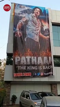 On Camera Pathaan Posters Taken Down From Pune Theatre by Bajrang Dal Activists