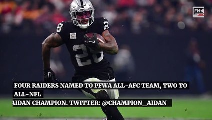 Four Raiders Named to PFWA All AFC Team  Two to All NFL