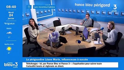 Léane Marts dans le 6/9 de France Bleu Périgord