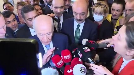 Bahçeli, Sinan Ateş'i soran gazeteciye 'İşine bak' dedi