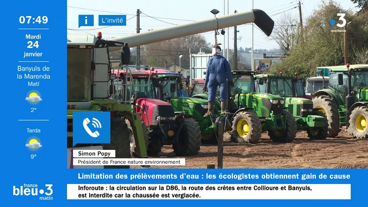 Restrictions d'eau dans les Pyrénées-Orientales : "la Têt ne doit pas être à sec l'été" selon les écologistes