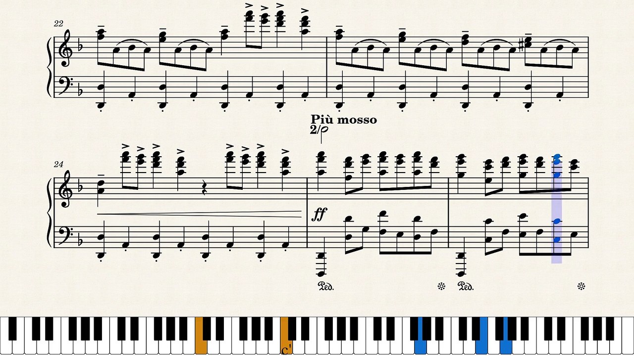 Orff Carmina Burana 2. Fortune plango vulnera (Noten, sheet music) piano solo