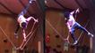 Circus artist shows that slacking off isn't his thing with a fantaSTICK slackwire act