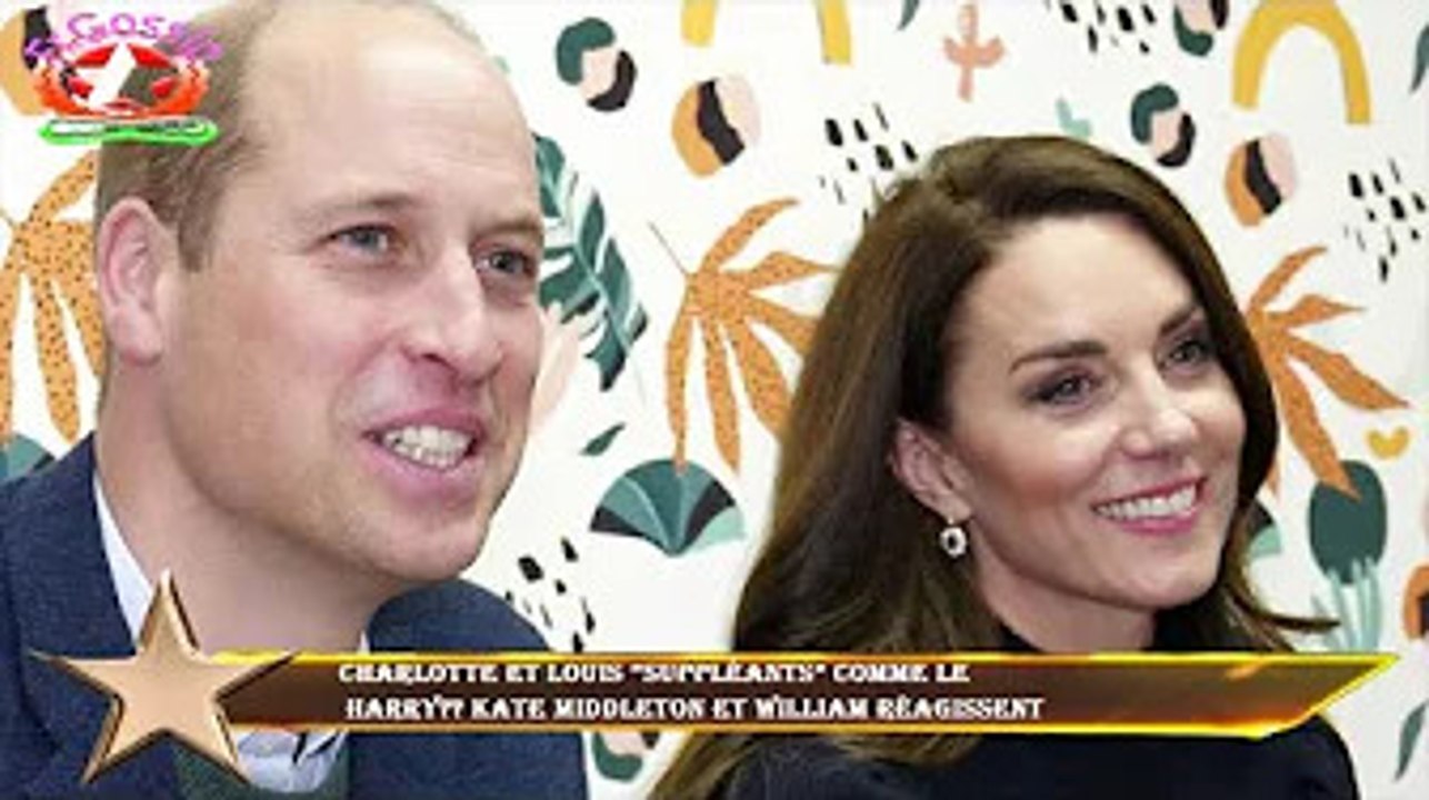 Charlotte et Louis “suppléants” comme le  Harry?? Kate Middleton et William réagissent