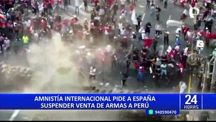 Amnistía Internacional pide a España suspender de inmediato venta de armas a Perú