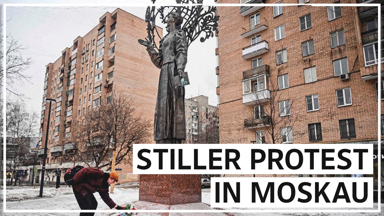 Stiller Protest in Moskau: „Ich möchte mein Mitgefühl zeigen“