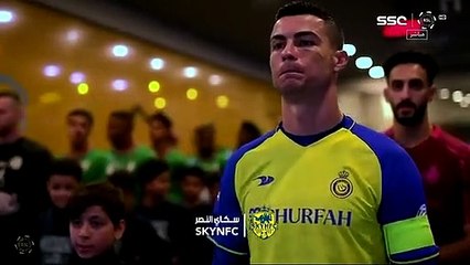 رونالدو يتحدث بالعربية في أول ظهور رسمي له بالدوري السعودي
