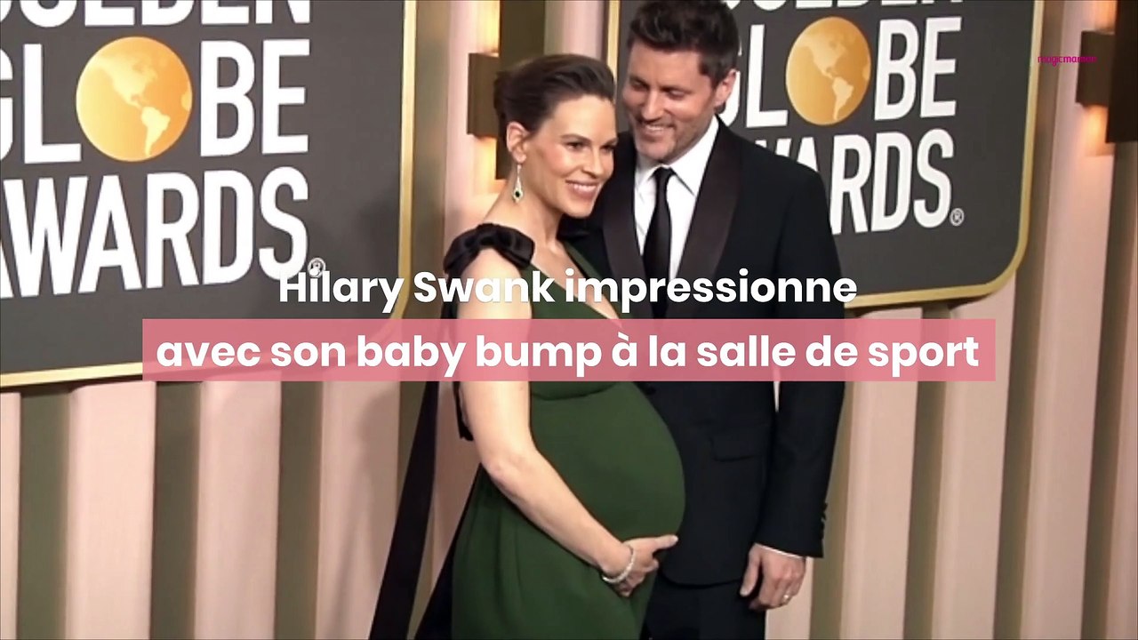 Enceinte, Hilary Swank montre son baby bump à la salle de sport et c'est impressionnant