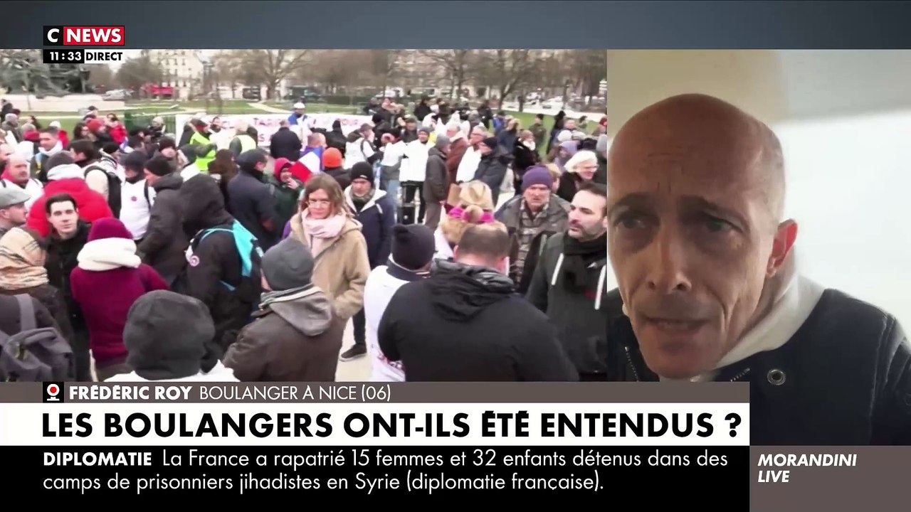 Colère d’un boulanger ce matin dans "Morandini Live" après la manifestation d’hier à Paris: "Bruno Le Maire ne nous a pas reçus. Il y a du mépris et une volonté de ne pas nous entendre" - VIDEO