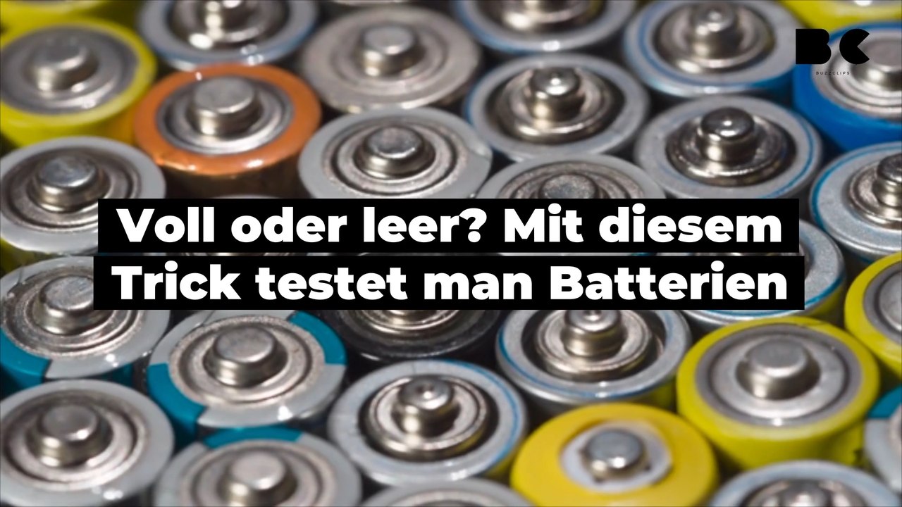 Voll oder leer? Mit diesem Trick testet man Batterien video Dailymotion