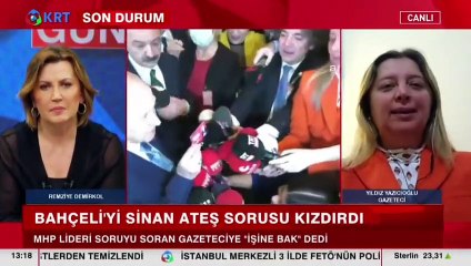 Bahçeli'nin "işine bak" dediği gazeteci Yıldız Yazıcıoğlu açıklama yaptı: Yaptığım iş her zaman soru sormak