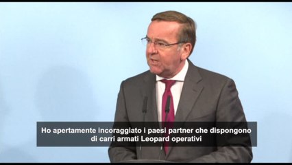 Ucraina, Pistorius: Paesi con Leopard addestrino militari ucraini