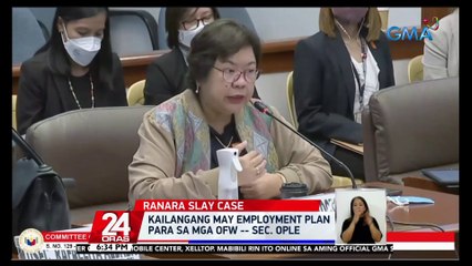 Ranara, hinalay at nabuntis ng anak ng employer bago sinagasaan at sinunog ayon sa mga ulat -- Sen. Estrada | 24 Oras