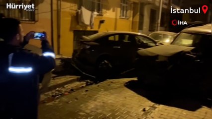 Sultangazi'de alkollü sürücü 13 araca çarptı