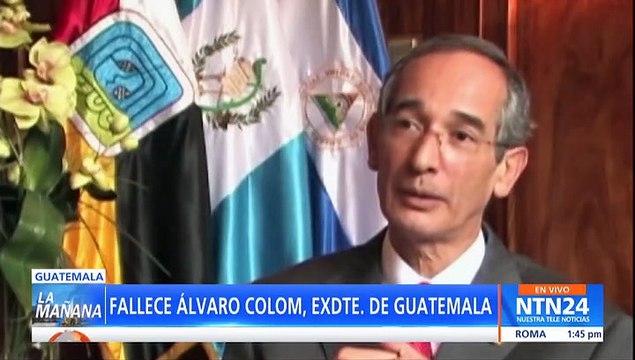 Murió Álvaro Colom, exmandatario de Guatemala