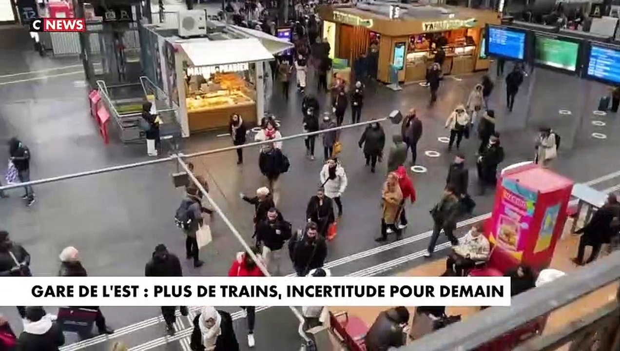 Gare de l'Est: "On ne peut pas encore garantir une reprise du trafic demain", déclare Clément Beaune, le ministre des Transports - VIDEO