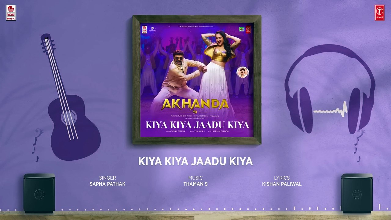 Kiya Kiya Jaadu Kiya (Audio) N Balakrishna_ Pragya J _ Sapna P _Thaman S_ Kishan P _ Akhanda (Hindi)(1080P_HD)