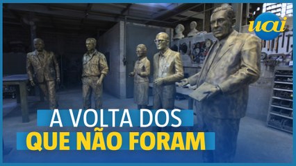 Esculturas são restauradas para voltar às ruas de BH