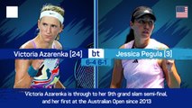 Azarenka reaches first Australian Open semi in 10 years