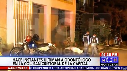 Sicarios ultiman a odontologo en la colonia San Cristobal de la capital