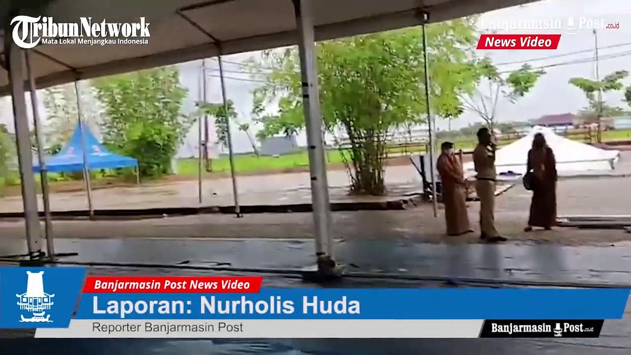 Suasana Panggung Utama Haul Sekumpul H-1, Tinggal Merias Bunga dan Menyediakan Kue 41 Macam