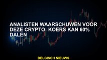 Analisten waarschuwen voor deze crypto: prijs kan 60% dalen