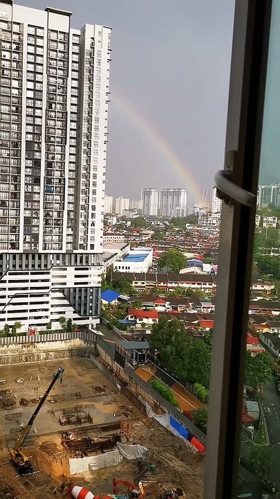 Rainbow view from my window