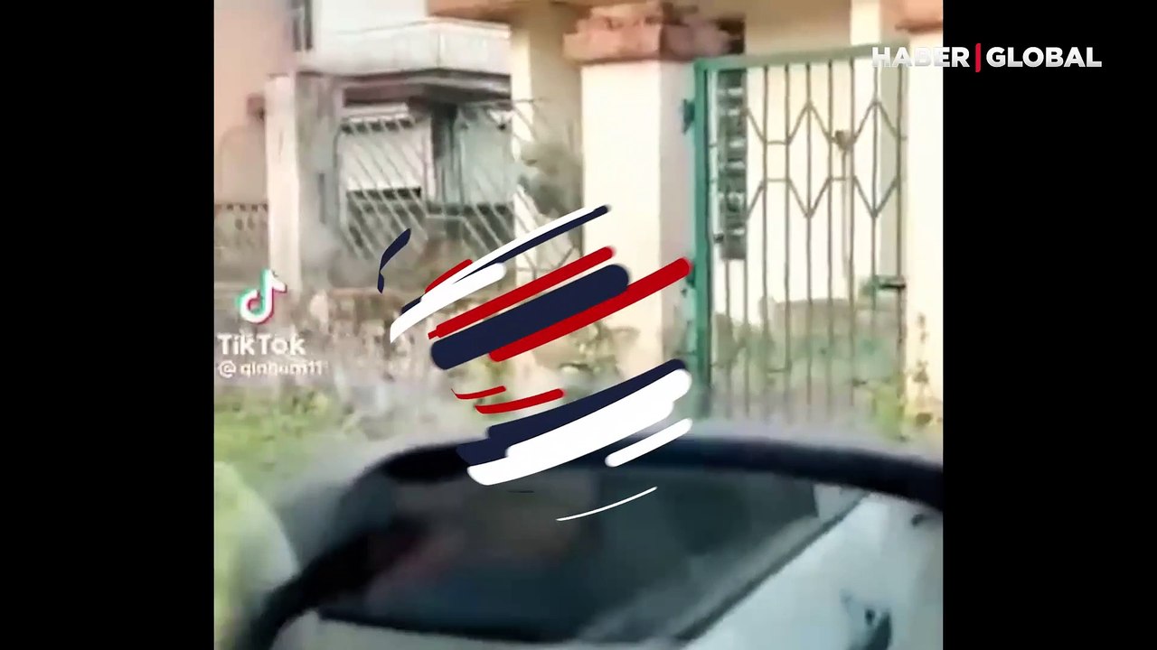 Kaplan saldırısından son anda kurtuldular: Dehşet anları kamerada