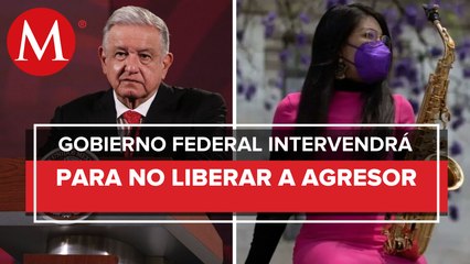 AMLO afirma que agresor de la saxofonista María Elena Ríos “no ha salido de prisión”