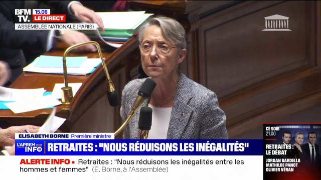 Élisabeth Borne: Nous réduisons les inégalités inacceptables entre les femmes et les hommes au moment de la retraite