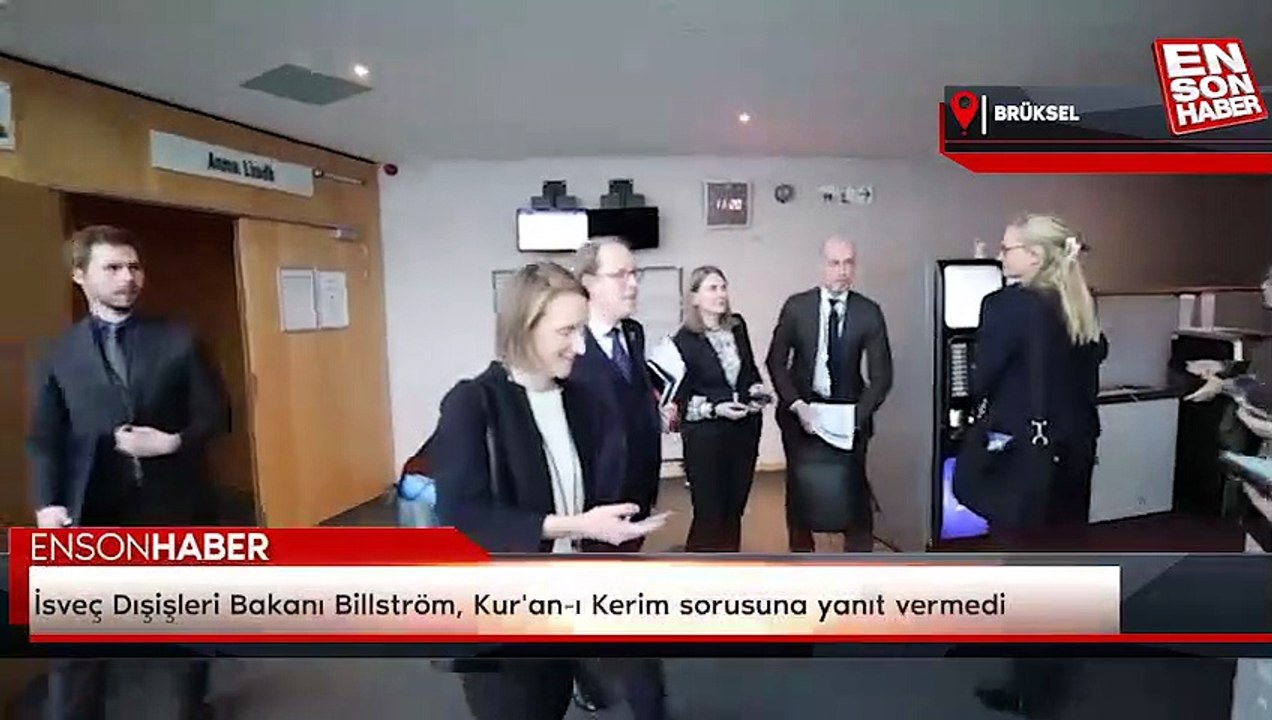 İsveç Dışişleri Bakanı Billström, Kur'an-ı Kerim sorusuna yanıt vermedi